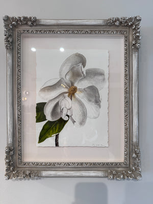 John Matthew Moore White Floral I
